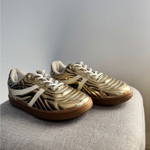Steve Madden Gold Kids Sneakers